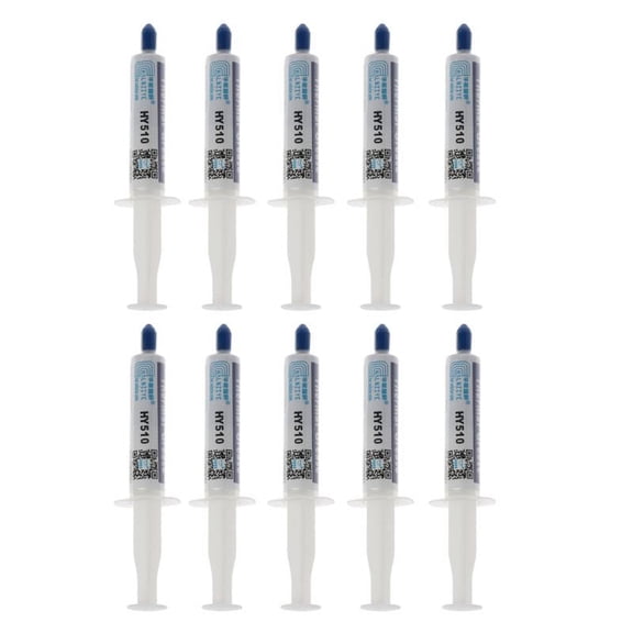 Zecic 10Pcs Compound Silicone Thermal Grease Paste HY510 5g for CPU HeatSink Processor GPU Cooling silicone Fan Thermal Paste