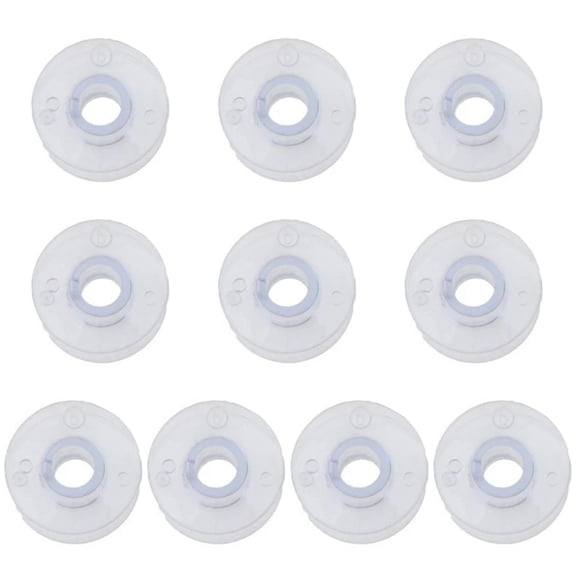 Zecic 10Pcs Heavy Duty Clear Thread Spool Empty Plastic Thread Bobbins Thread Winders