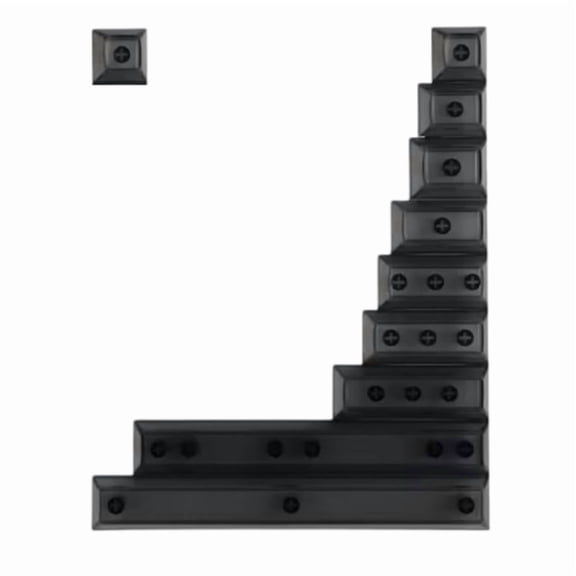 Zecic 10Pcs PBT DSA Profile Keycaps 1U 1.25U 1.5U 1.75U 2U for Mechanical Keyboards