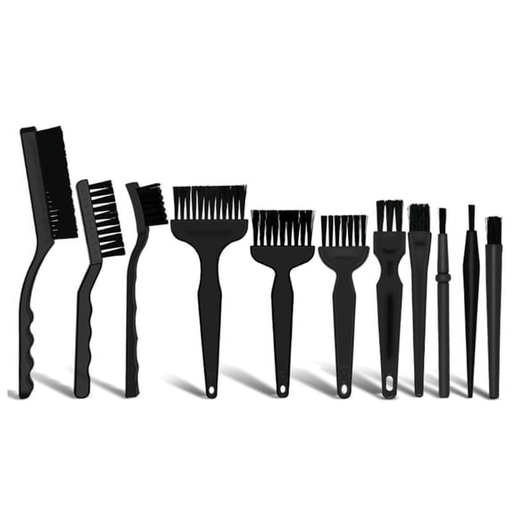 Zecic 11 piece Anti static Brush Set Electronic Cleaning Kit Safely Clean for Keyboards Motherboards and More Small Brush