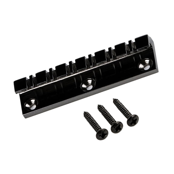 Zecic 12 String Electric Bass Guitar Fixed Bridge Black Guitar Hardtail Bridge Metal Texture Suitable for Electric Guitar