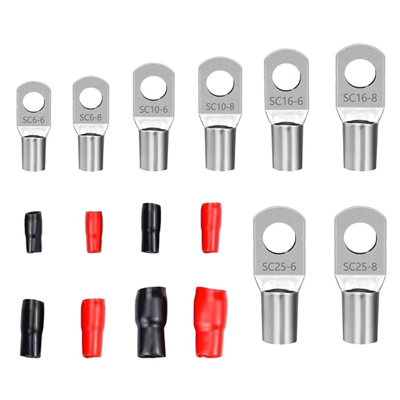 Zecic 120pcs Tube Cable Lugs Cable Lugs Set Convenient for Electrical Applications