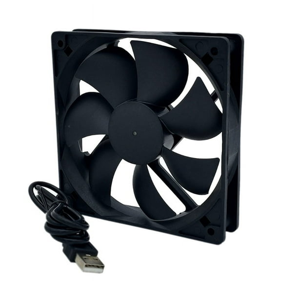 Zecic 12x12x2.5cm Cooling Fan Replacement High Speed 2200CFM 2Pin 2Wire for Case Coole