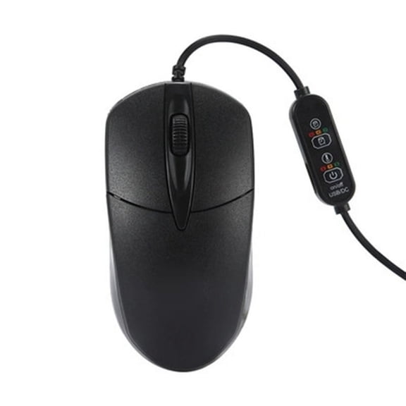 Zecic 1600dpi Wired USB Optical Mouse Winter Universal 1600 DPI Ergonomic Advanced Heat Button Corded Mouse for Home Office