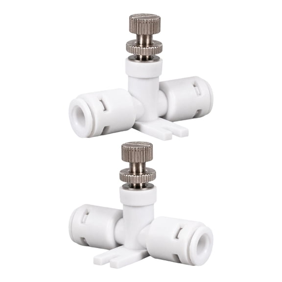 Zecic 2 Pieces Leak Proof Hose RO Water Speed Controller Waterflow Controller Adjust Valves Connector Fitting Accessories