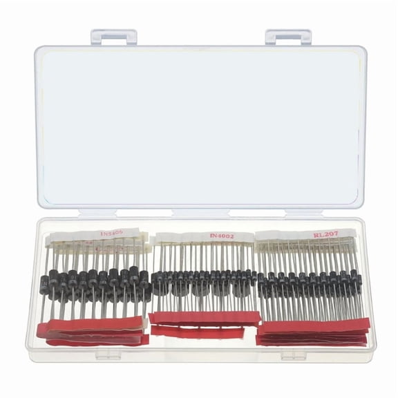 Zecic 200pcs Diode Assortment for Circuit Implementation and Educational Laboratories