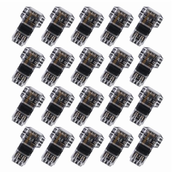 Zecic 20Pcs No Wire Stripping 3 Way Wire Splices Connector Replacement T Tap Wire Connector Quick Splices Wire Wiring Connector