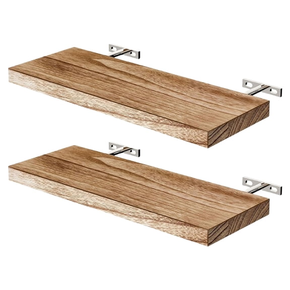 Zecic 2Pieces Portable Floating Shelves High Weight Capacity 10kg Easy Assembly