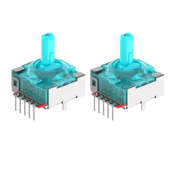 Zecic 2pcs Hall Effect Joystick for Controller JS16 TMR Thumb Sticks 3D Analog Stick