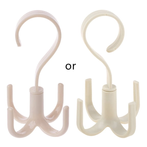 Zecic 360 Degree Rotating Belt Hanger Scarf Tie Rack Holder Hook Closet Organizer