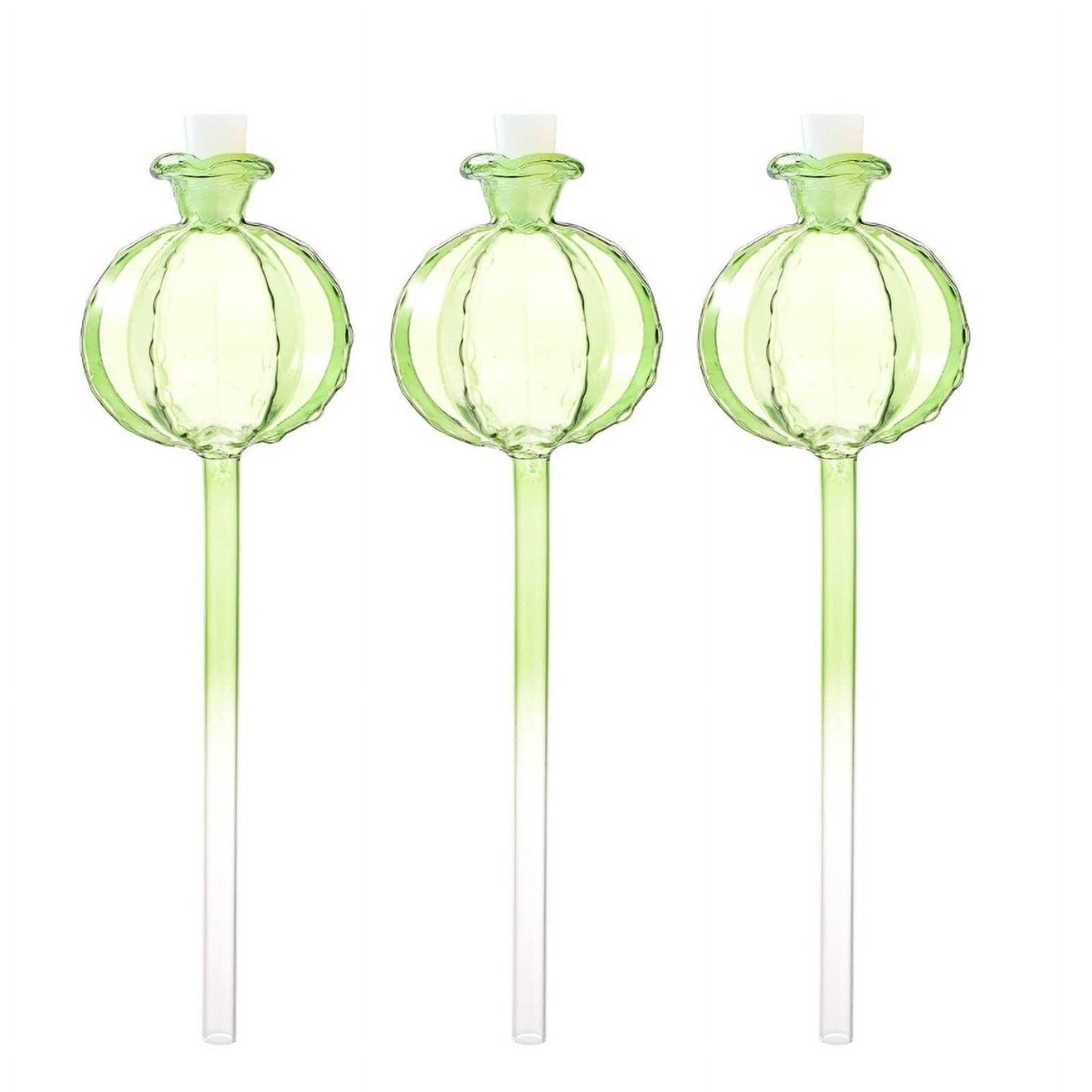Zecic 3xPlant Self Watering Ball Water Bulbs Drip Irrigation System for Indoor Potted