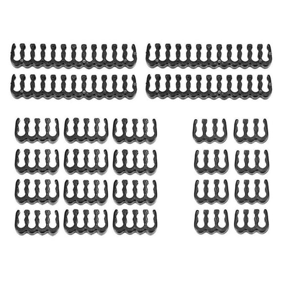 Zecic 4 x 24-pin, 12 x 8-pin, 8 x 6-pin Extension Cable Comb Cable Management (24PCS)