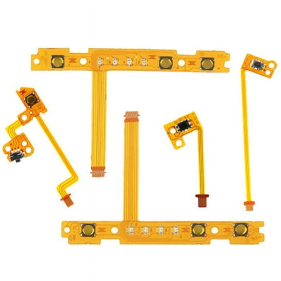 Zecic 5 in 1 ZL ZR L SL SR Button for Key Ribbon Flex Cable Controller Replacement Repair Part for Switch Joy Con