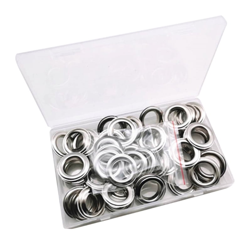 Zecic 50 Sets Grommet Tool Kits 20mm Grommet Eyelets with Setting Tool and Storage Box