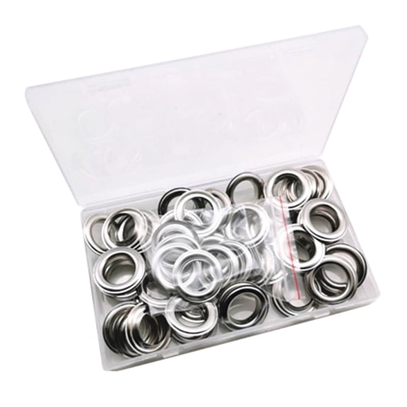 Zecic 50 Sets Grommet Tool Kits 20mm Grommet Eyelets with Setting Tool and Storage Box