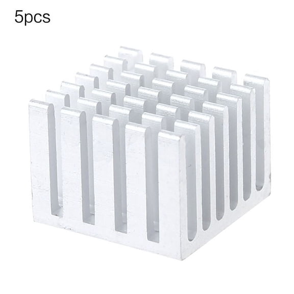 Zecic 5Pcs Cooling Heatsink for CPU GPU IC Chip Aluminum Heat Sink Radiator 20x20x15mm