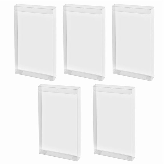Zecic 5Pcs Game Cartridge Case Box Transparent Dust Cover Storage Box Game Card Case Organizers for 1000 2000 3000 UMD