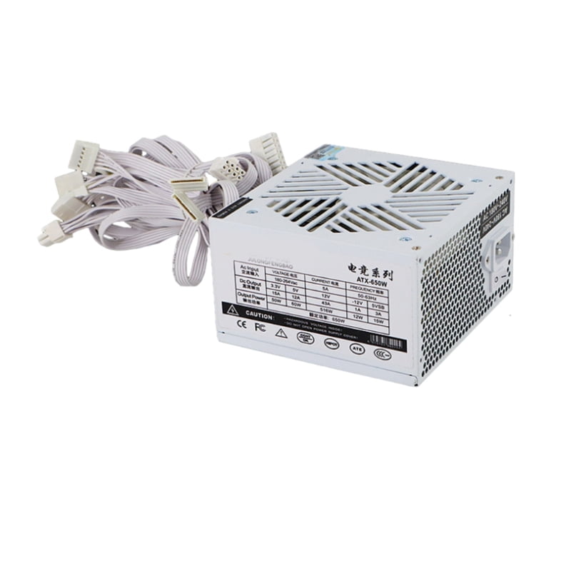Zecic 650W Power Supply For PC Computer 650W Power Supplies 650W High Temperature