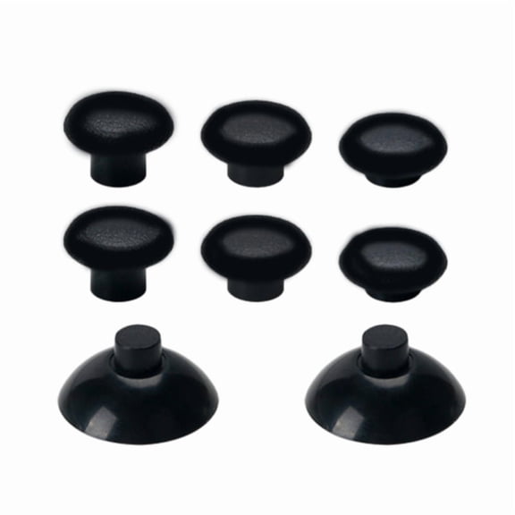 Zecic 8-in-1 Black 3D Joystick Caps Adjustable Ergonomic Thumbstick for P5 Controller