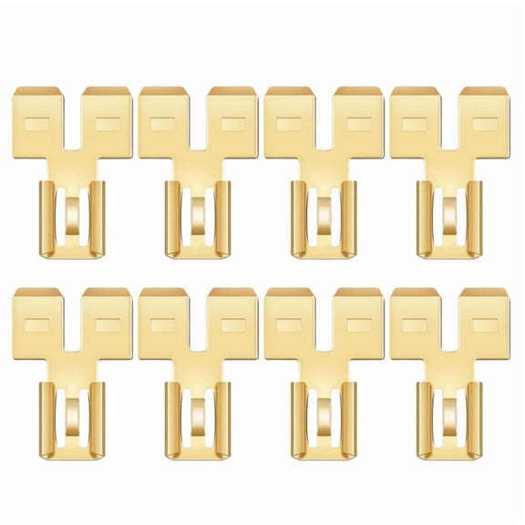 Zecic 8Pcs Double Piggybacks Spades Connectors Quick Disconnect Electrical 2 Way Wire Terminals Adapter Spades Connectors