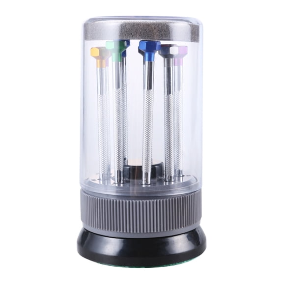 Zecic 9Piece Screwdriver Set With Rotating Stand Magnetic Tips For Professional Repair