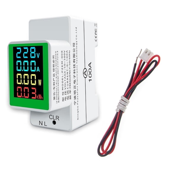 Zecic AC50-300Volt 100A Din Rail Single Phase Energy Meter kWh Power Consumption Meter