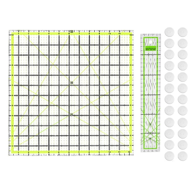 Zecic Acrylic Quilting Ruler Fabric Cutting Ruler Sewing Ruler Patchwork Ruler
