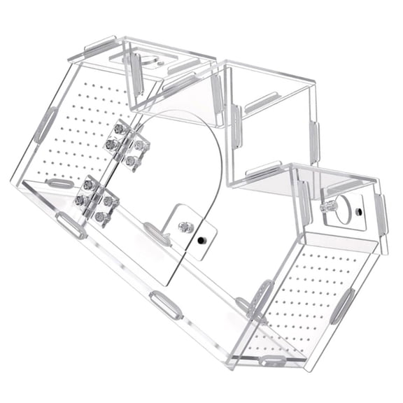 Zecic Acrylic Reptiles Enclosure House with Ventilation Systems for Safe and Healthy Environment Clear View Observation Box
