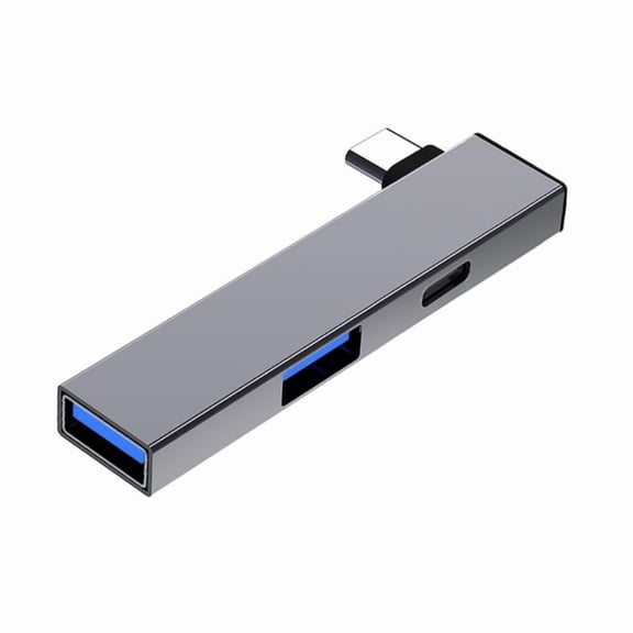 Zecic Aluminum USB C Hub with USB3.0+USB2.0 Port For Highly Speed Connectivity