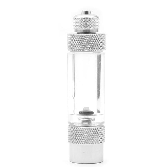 Zecic Aquarium CO2 Bubble Counter Regulator Mini Aluminum Alloy Carbon Dioxide Check Counter with Non Return Check for Valve