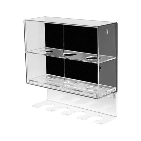 Zecic Baseball Softball Bat Dustproof Box 2 Tiers Clear Acrylic Baseball Display Case