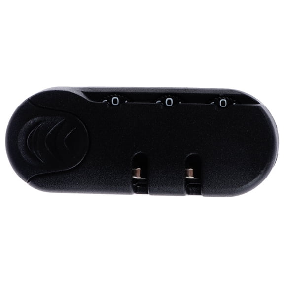 Zecic Black Password Lock Easy Set Combination Lock Portable Travel Lock ABS Texture