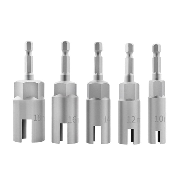 Zecic Butterfly Nut Socket Wrench 5Pcs Set Stainless Steel Tool 10mm To 18mm Size