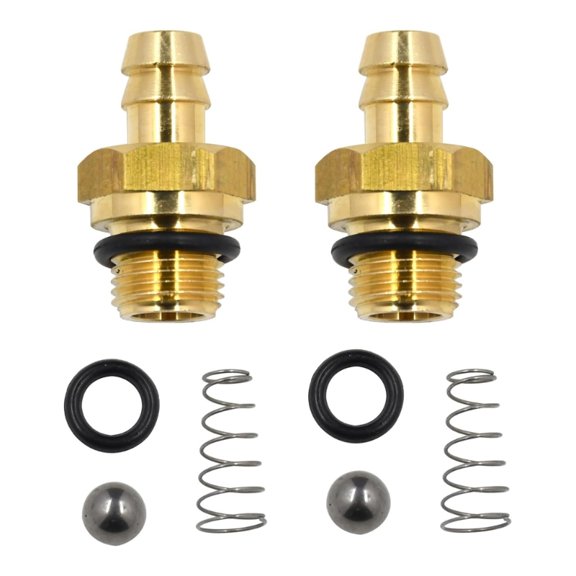 Zecic Chemic Soap Dispenser Kit for Pressure Washer Pumps Brass Fittings Check Valves Spring O Rings Included