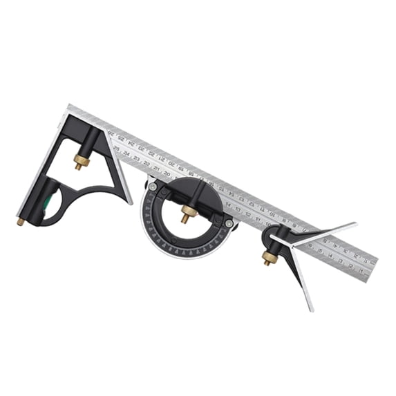 Zecic Combination Square Ruler Multifunction Measure Angles Ruler Woodworking Square