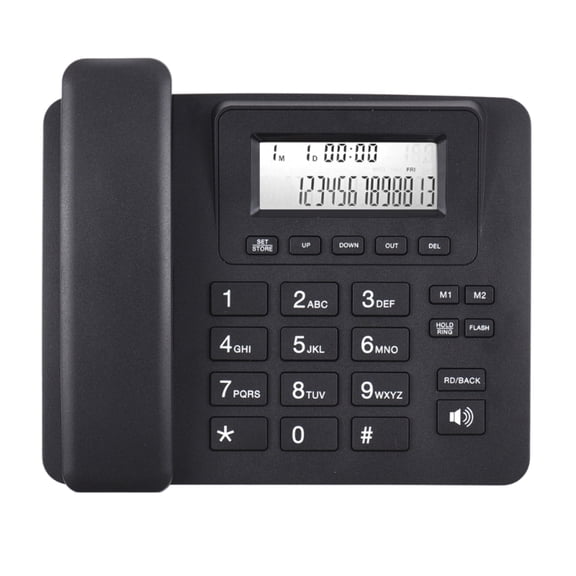 Zecic Corded Landline Phone Big Button Household Business Desktop Landline Telephone with LCD Display for Office Front Desk