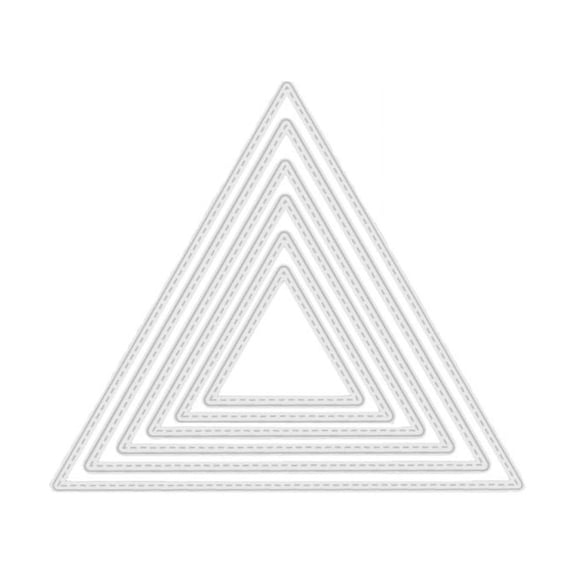 Zecic Creative Trianguler Shape Metal Cutting Dies Stencil DIY Scrapbooking Tool D