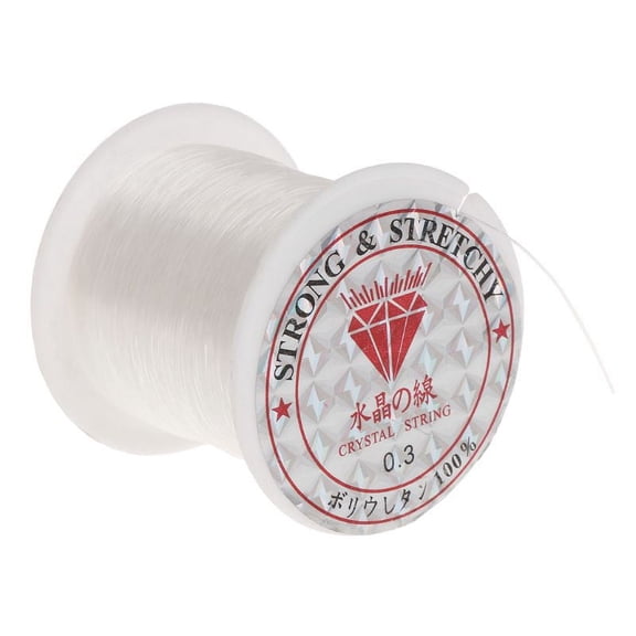 Zecic Crystal Wire Clear String Line Invisible Thread Cord for Hanging Decorations Beading Crafts and Jewelry Making