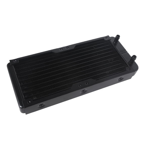 Zecic DIY Liquid Cooling System High-Density Fins 10-Row Tubes Aluminum Radiator for Computer Water Cooling System 240mm/9.45i