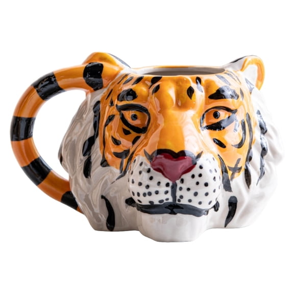 Zecic Delicate 3D Hand Painted Ceramic Mug Hand Painted Ceramic Mug Convenient 3D Decoration for Kitchen and Cafe Use 3D Hand Painted Ceramic Coffee Mug Artistic Designs Cup for Home Office