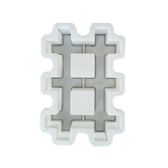 Zecic Double Grid Plastic Lawn Tile Mold For Easy DIY Garden Paths Installation