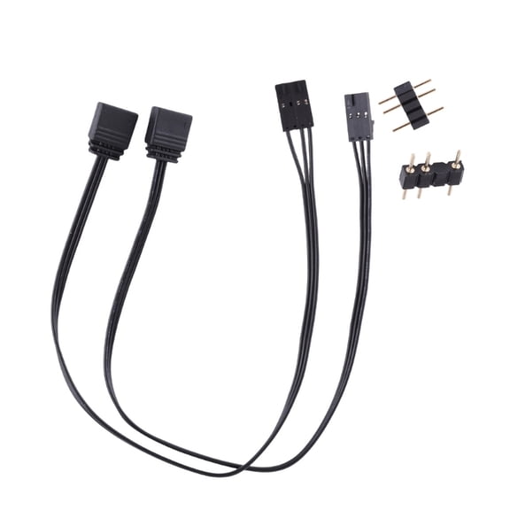 Zecic Durable Adapter Cable for Corsairs QL LL120 ICUE Controller RGB to ARGB Expanion Lighting Cord