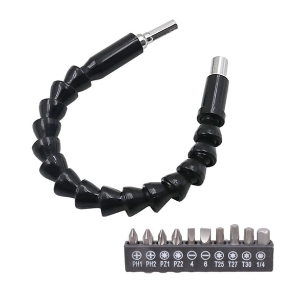 Zecic Electric Screw Flexible Shaft Screwdriver Bit Holder Snake Cardan Shaft Bendable