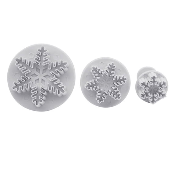 Zecic Exquisite Snowflake Molds 3D Handmade Soap Bar Craft Kitchen Baking Fond Family
