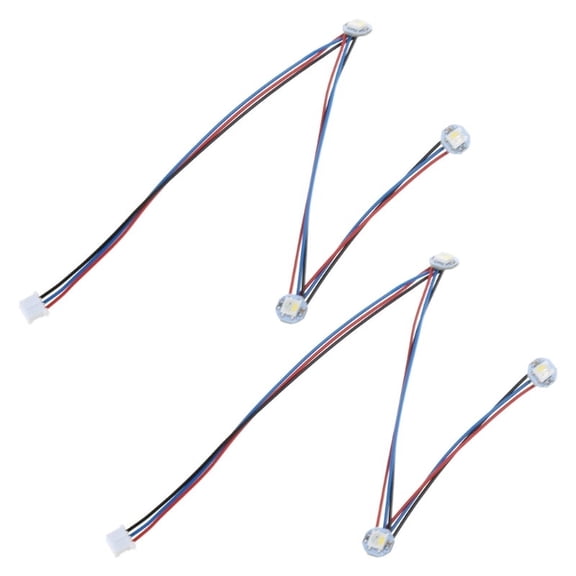Zecic Fully Assembled Led Kit for Voron 2.4 Stealthburner with 3 RGBW Mini Button PCB Leds Connected by PTFE Wires
