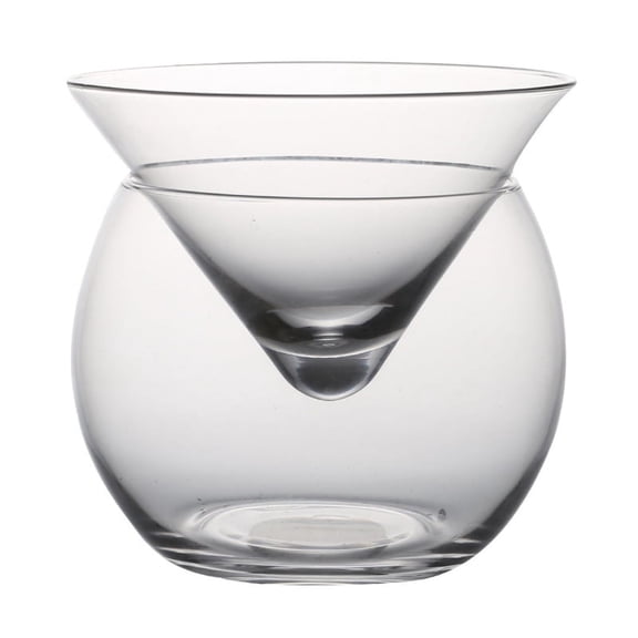 Zecic Glass Cocktail Mugs Iced Crystal Wine Glass Cone Martini Globular Set Bartender