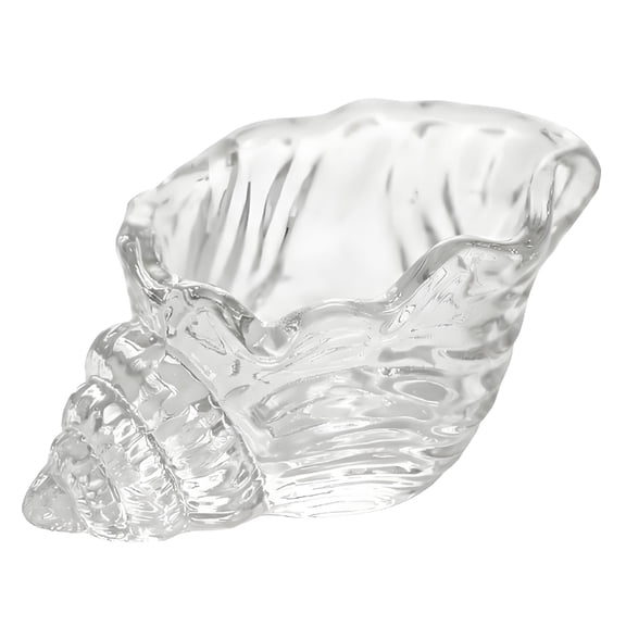 Zecic Handcrafted Glass Conch Shell Tea Light Holders Bowl For Romantics Atmospheres