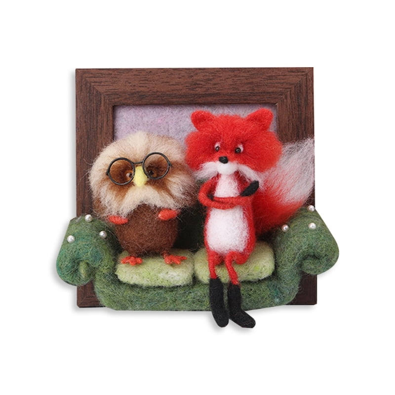 Zecic Handmade Needle Felting Kits Frame Felting Needle Set for Home Decoration