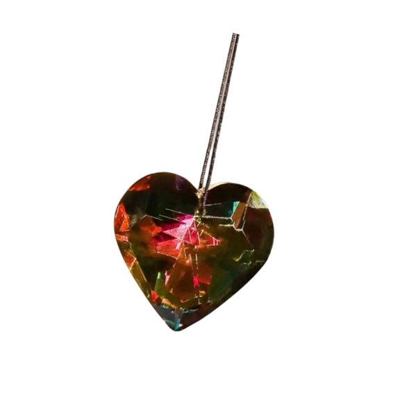 Zecic Heart Crystal Prism Sun Catcher For Home Hanging Decors And Wedding Celebration