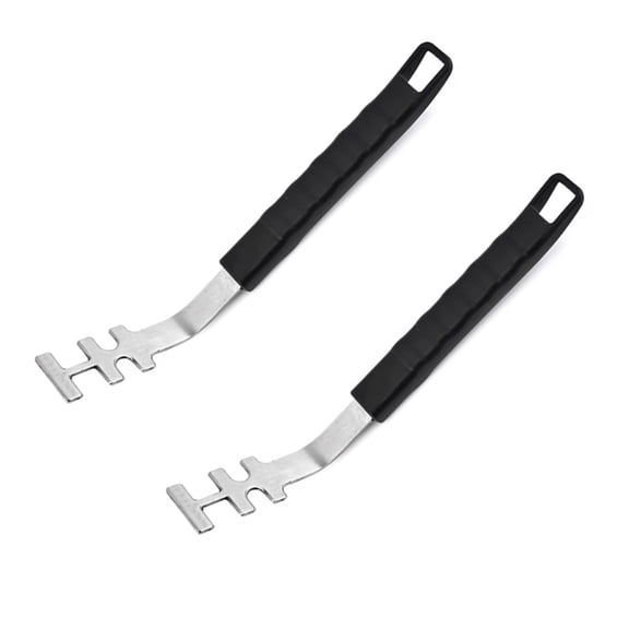 Zecic Heat Resistant Cooking Grate Lifter Tool Oven Net Pull Hand Stainless Steels Grills Grate Handle Grid Lifting Tool
